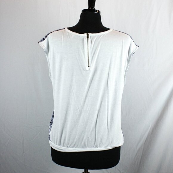 Collective Concepts Blouse Top White Blue … - Picture 4 of 5